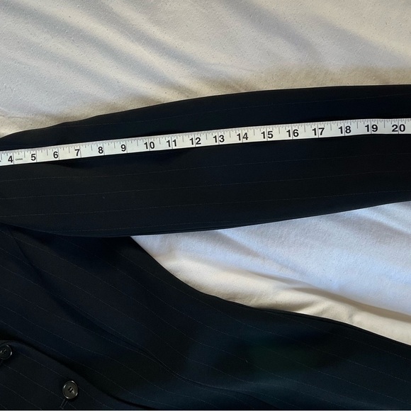 VTG Ann Taylor Elegant Black Double-Breasted Executive Boss Coat Dress Sz 2 EUC - Picture 14 of 16